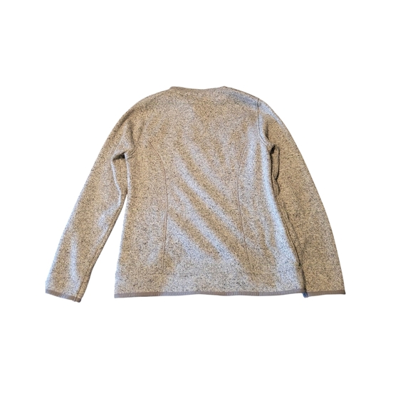 Men's Eddie Bauer Heather Gray Fleece Sweater Size Small - Picture 2 of 2